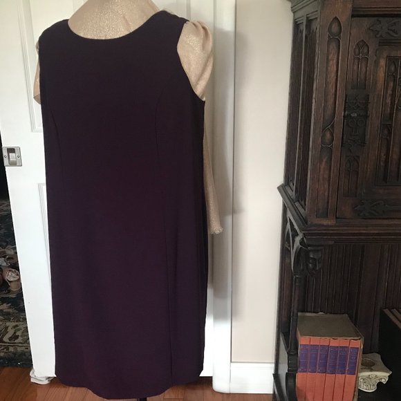 BROWNSTONE STUDIO: PURPLE PIECE DRESS AND JACKET SIZE 18W - Picture 3 of 3